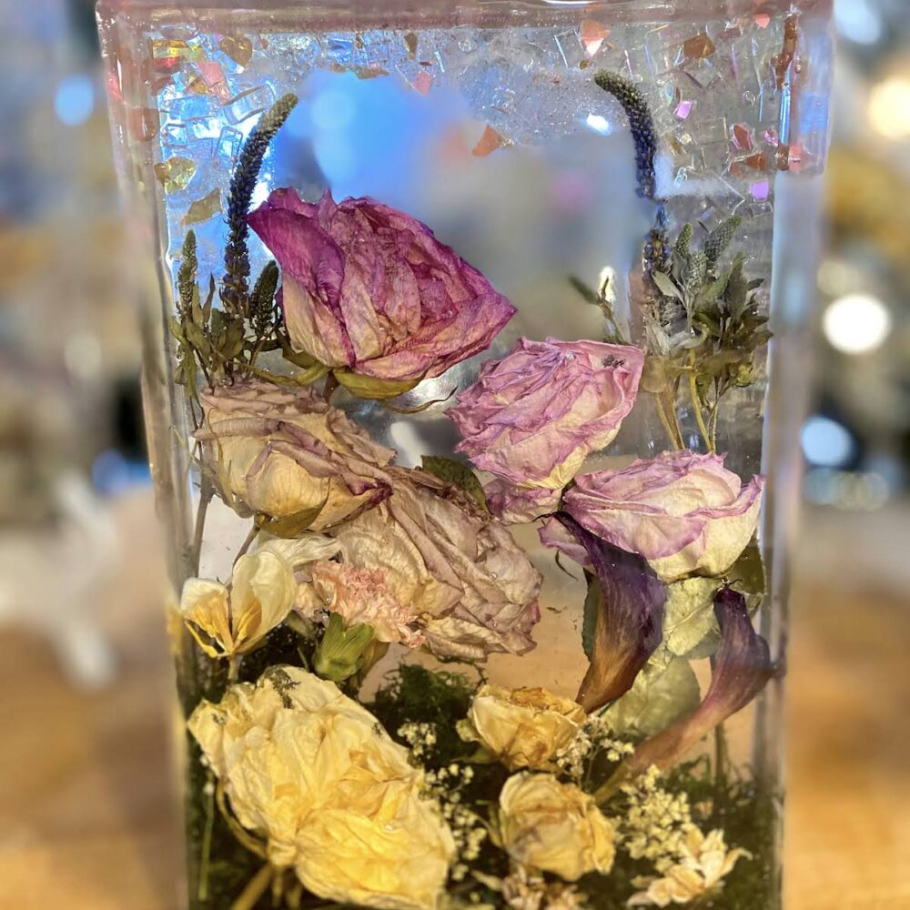 Your Special Flowers Preserved in Resin